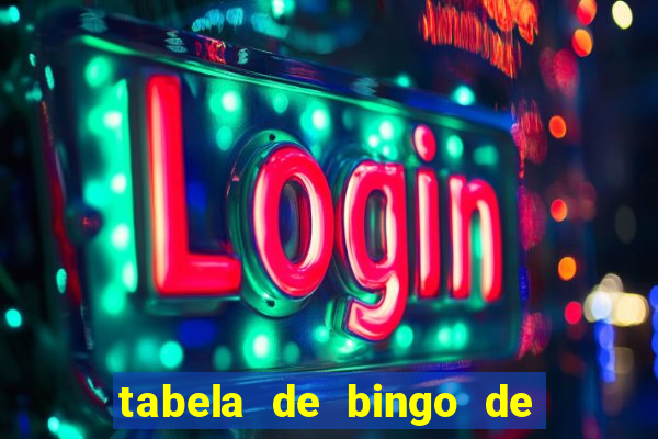 tabela de bingo de 1 a 100